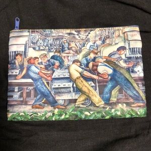 Diego Rivera Zipper Pouch Case Makeup Bag